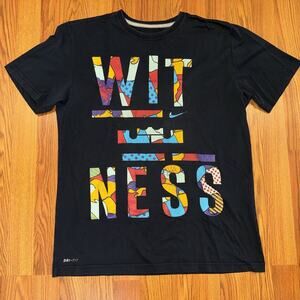 Nike Vintage Lebron James Witness Men Size L T-shirt Pull Over Y2K